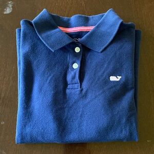 Vineyard Vines Girls Polo shirt size S 7/8 Navy Blue